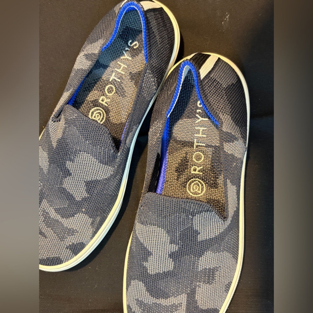 Rothy's Gray Camouflage Loafers - Picture 3 of 8